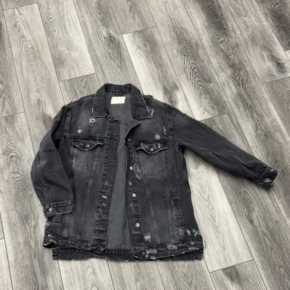 We The Free Charcoal Jean Jacket - Picture 2 of 5